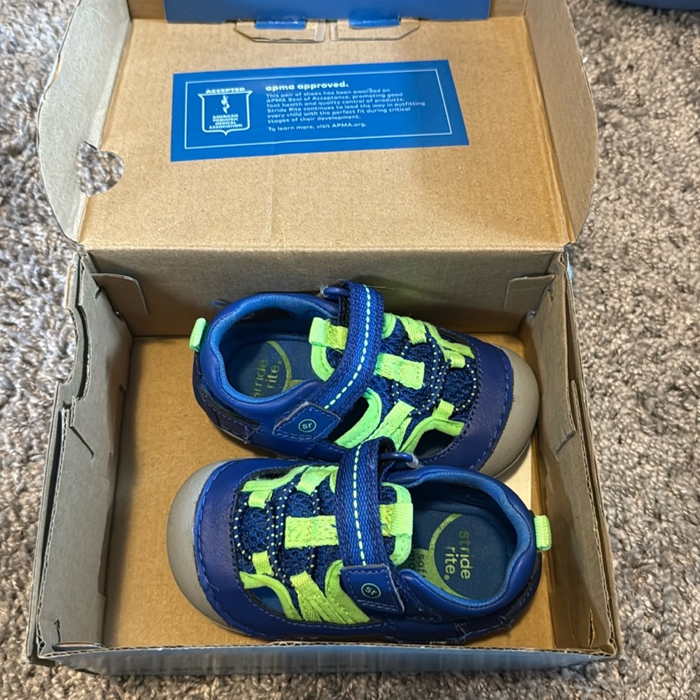 Stride Rite SRTech Little Kid's Wade Sneaker Sandal - Bright Blue